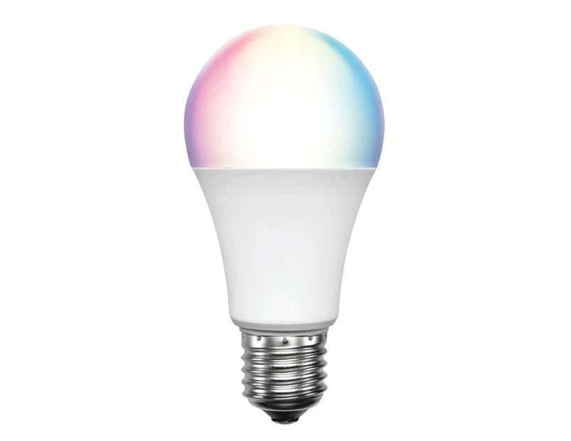 9w LED B22, E27 A60 Globe RGB+Warm White 3000k 21958, 21959 Dimmable - E27