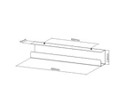 Brateck Under-Desk Cable Tray Organiser - Black[CC11-1-B]