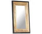 vidaXL Mirror 80x50 cm Solid Mango Wood