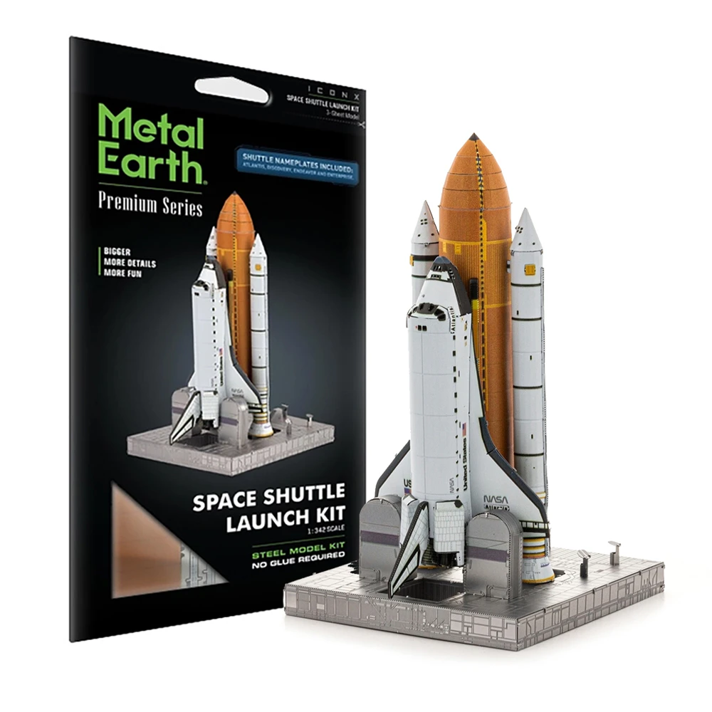 Metal Earth ICONX Space Shuttle Launch Kit