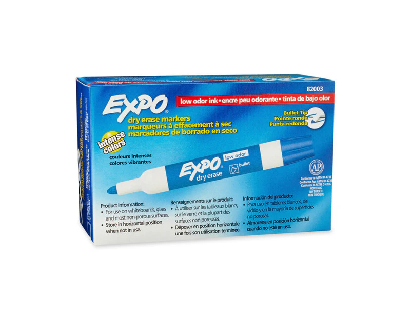 EXPO White Board  Marker Blt Blue Box of 12