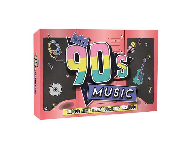 100pc Gift Republic Totally 90s Music Trivia Question Cards Deck Set Party Game