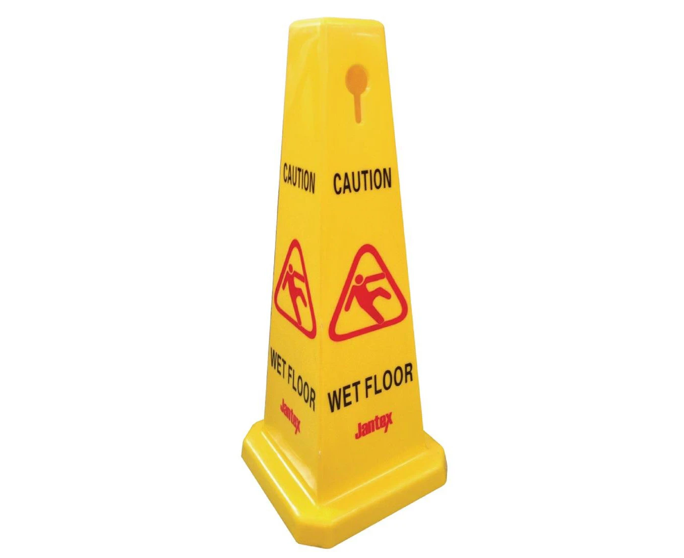 Jantex Warning Cone - Caution Wet Floor - Yellow