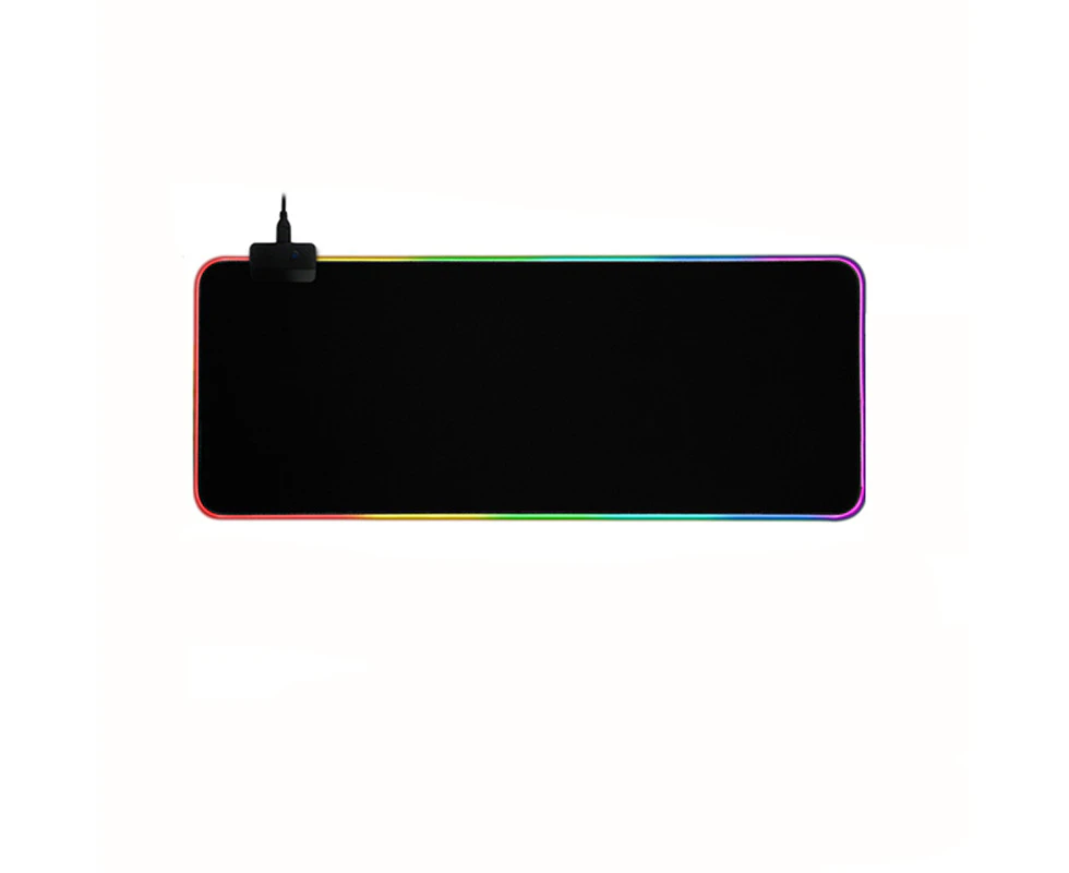 800mmX300mmX4mm USB Wired LED RGB Colorful Lighting Gaming Mousepad Mouse Pad Mice Mat for Laptop Computer LOL DOTA