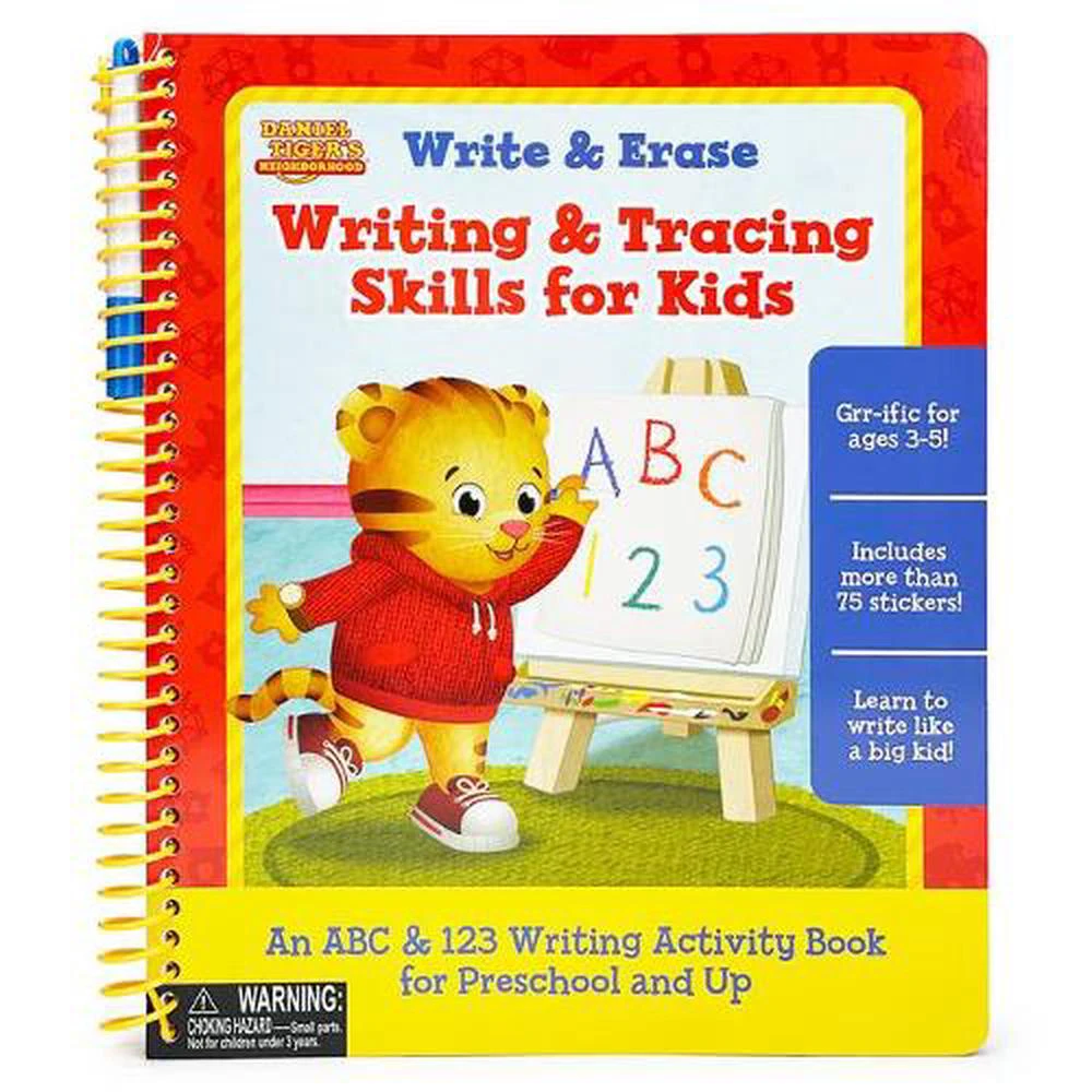 Daniel Tiger Write & Erase Writing & Tracing Skills for Kids