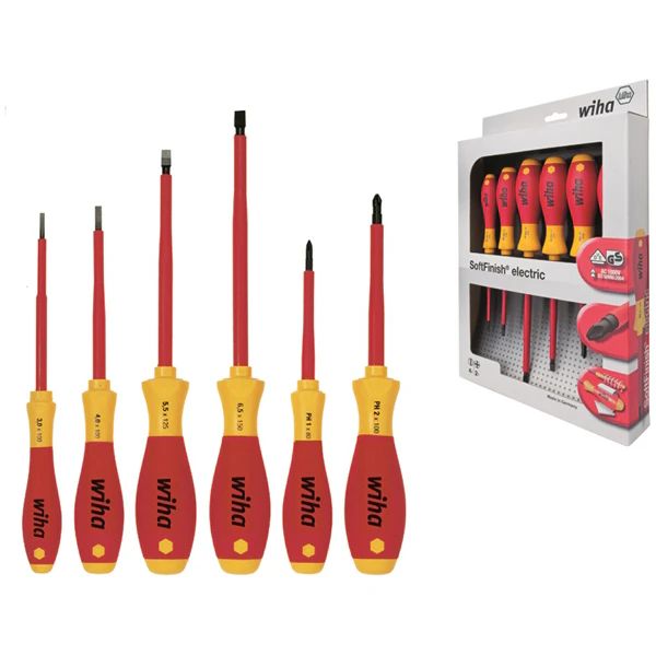 Wiha SoftFinish Electric 6pc Screwdriver Set