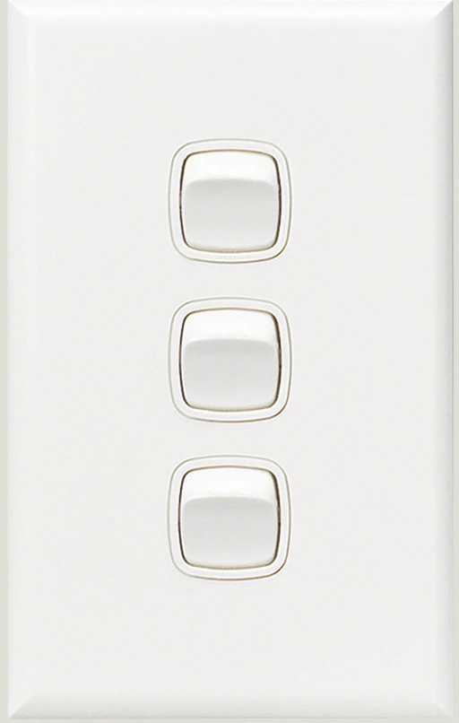 HPM Excel 3 Gang Light Switch