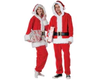 Santa Claus Unisex Adults Christmas Costume Jumpsuit