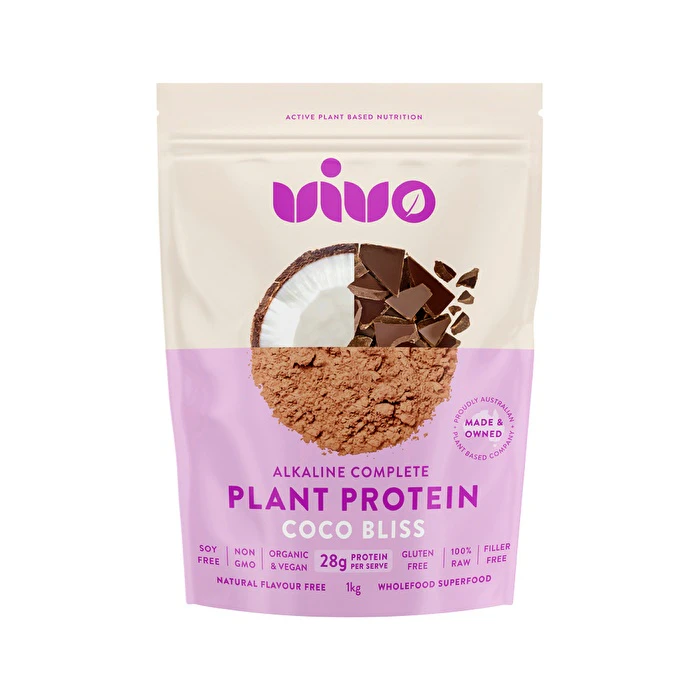 VIVO ALKALINE PROTEIN Vivo Organic Alkaline Complete Plant Protein Coco Bliss 1kg