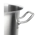 SOGA Stock Pot 23L Top Grade Thick Stainless Steel Stockpot 18/10 Without Lid