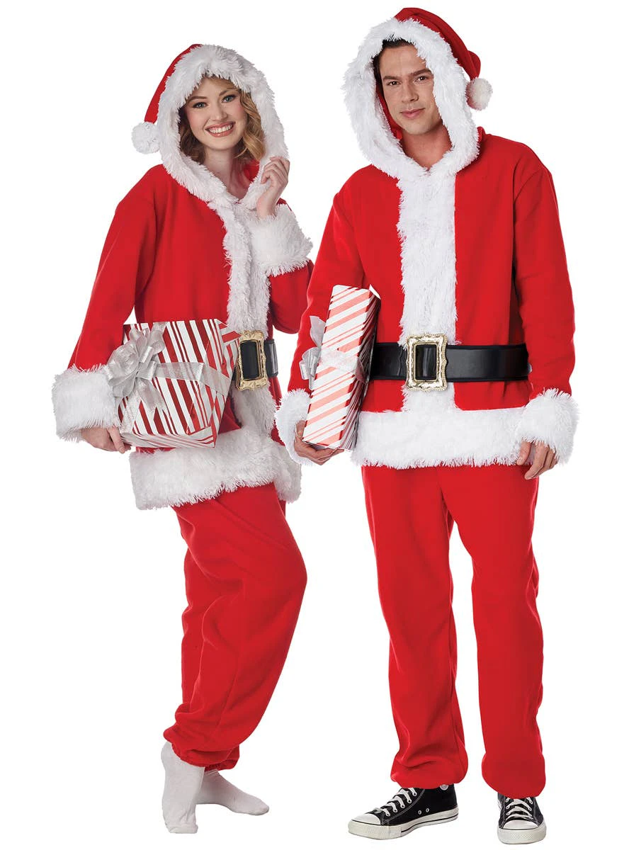 Santa Claus Unisex Adults Christmas Costume Jumpsuit