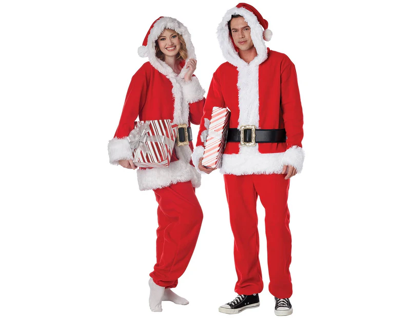 Santa Claus Unisex Adults Christmas Costume Jumpsuit