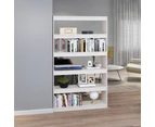 vidaXL Book Cabinet/Room Divider White 100x30x167.5 cm Solid Pinewood