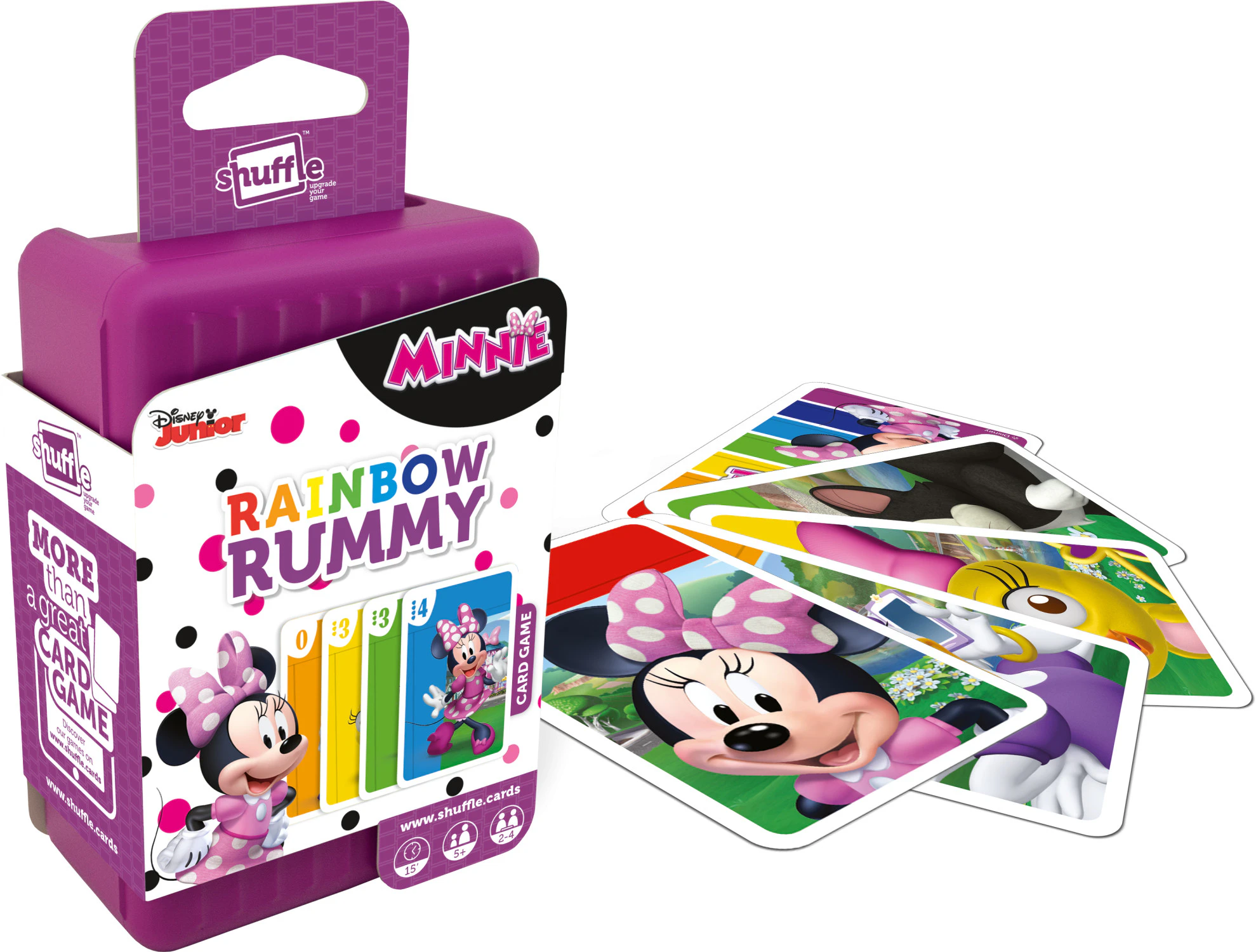 Shuffle Disney Junior Minnie Rainbow Rummy Card Game