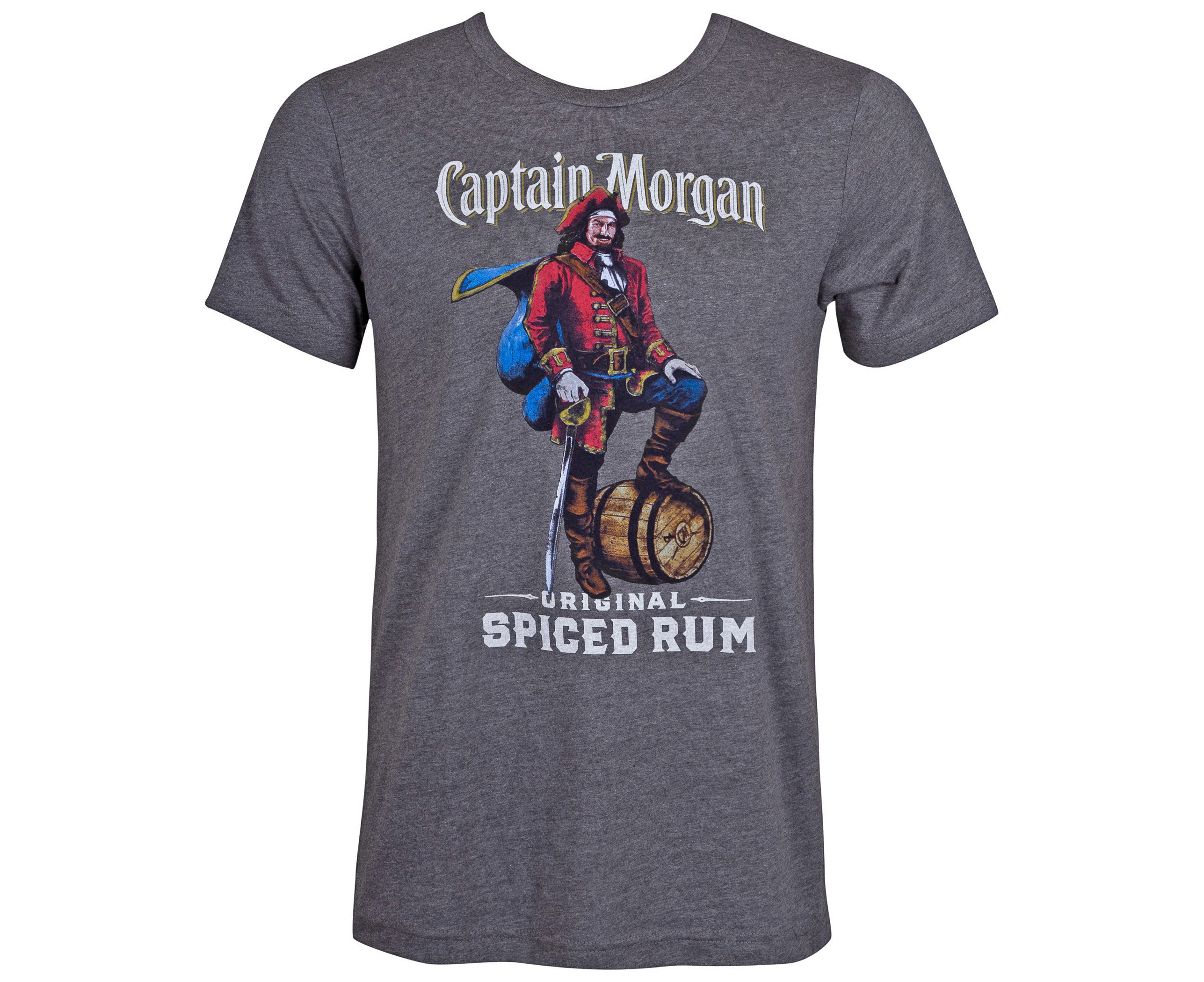 Captain Morgan Spiced Rum Grey Tee Shirt