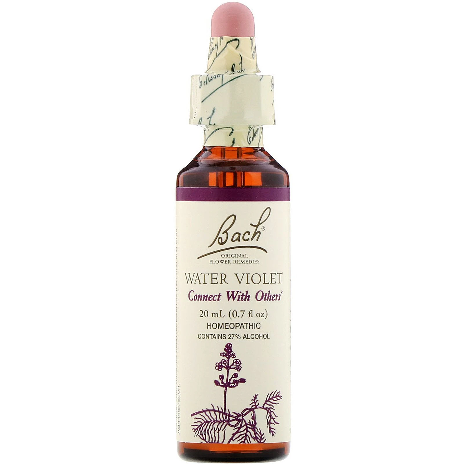 Bach, Original Flower Remedies, Water Violet, 0.7 fl oz (20 ml)