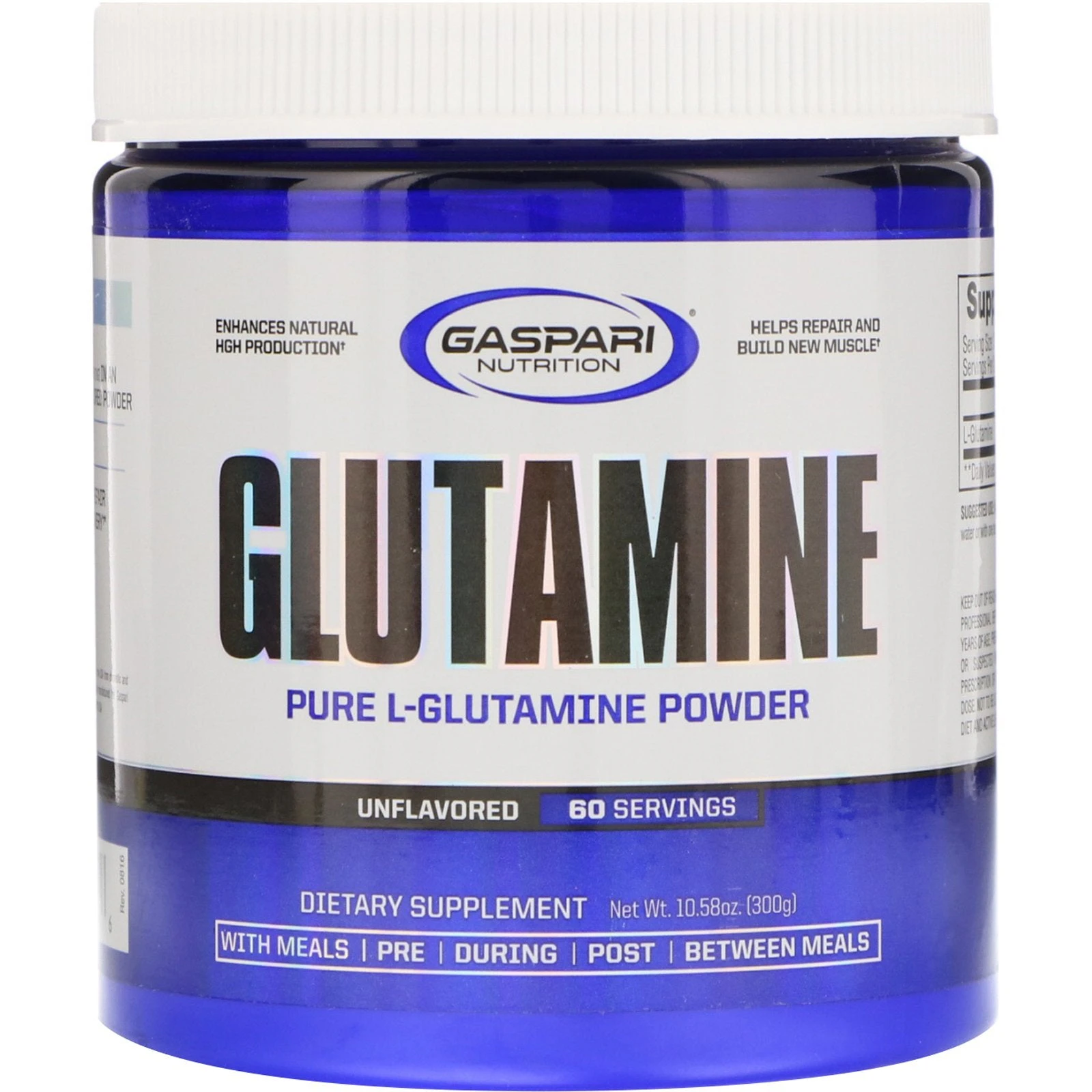 Gaspari Nutrition, Glutamine, Unflavored, 10.58 oz (300 g)