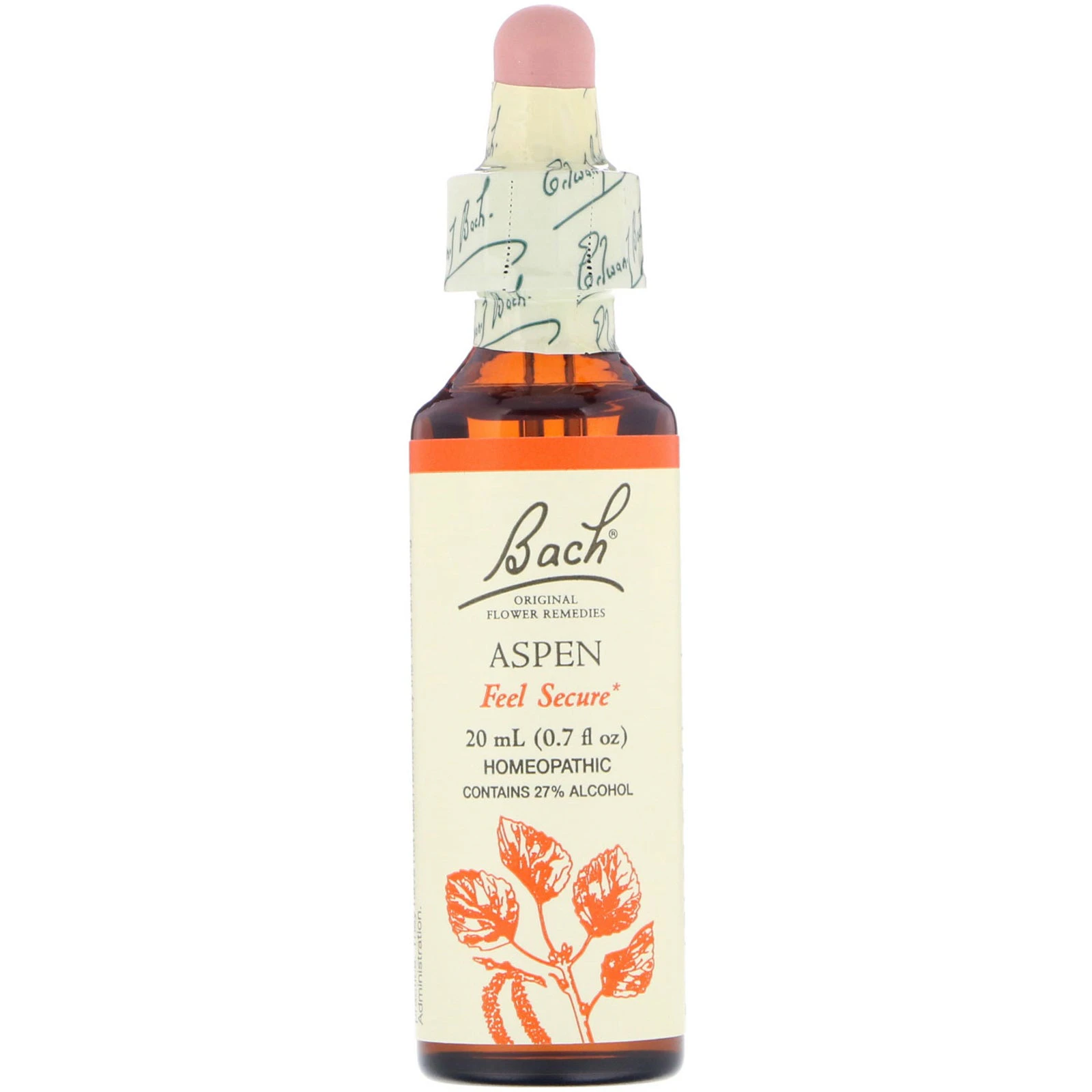 Bach, Original Flower Remedies, Aspen, 0.7 fl oz (20 ml)