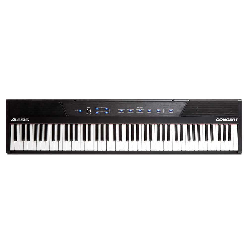 Alesis Concert 88-Key Digital Piano/Semi-Weighted Electric Keyboard Instrument