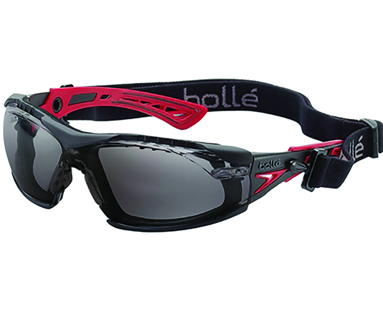 Bolle Rush Plus Seal Safety Glasses Lens Colour Smoke Pack Size Pair