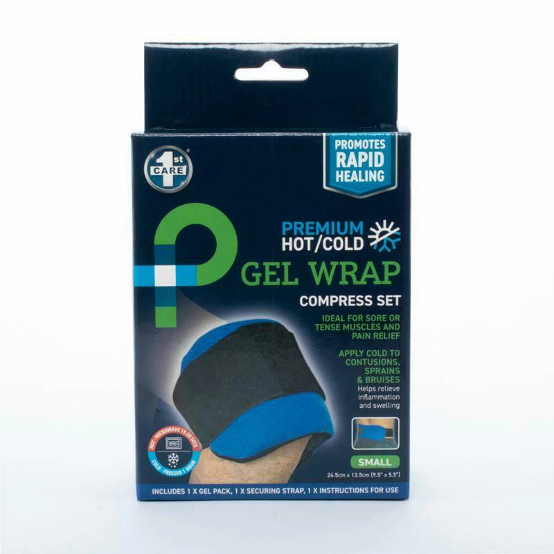 Small Gel Wrap Hot/Cold Microwaveable Ice Pack with Wrap Pain Relief