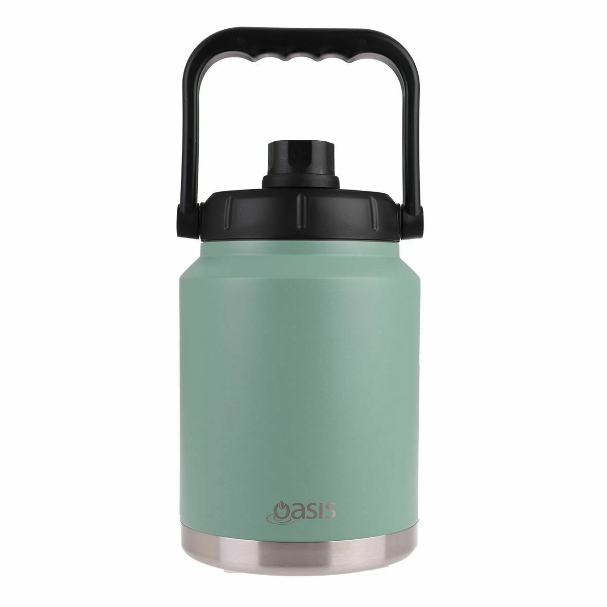 Oasis Double Wall Vacuum Insulated W/ Handle Stainless Steel Bottle 2.1L Green