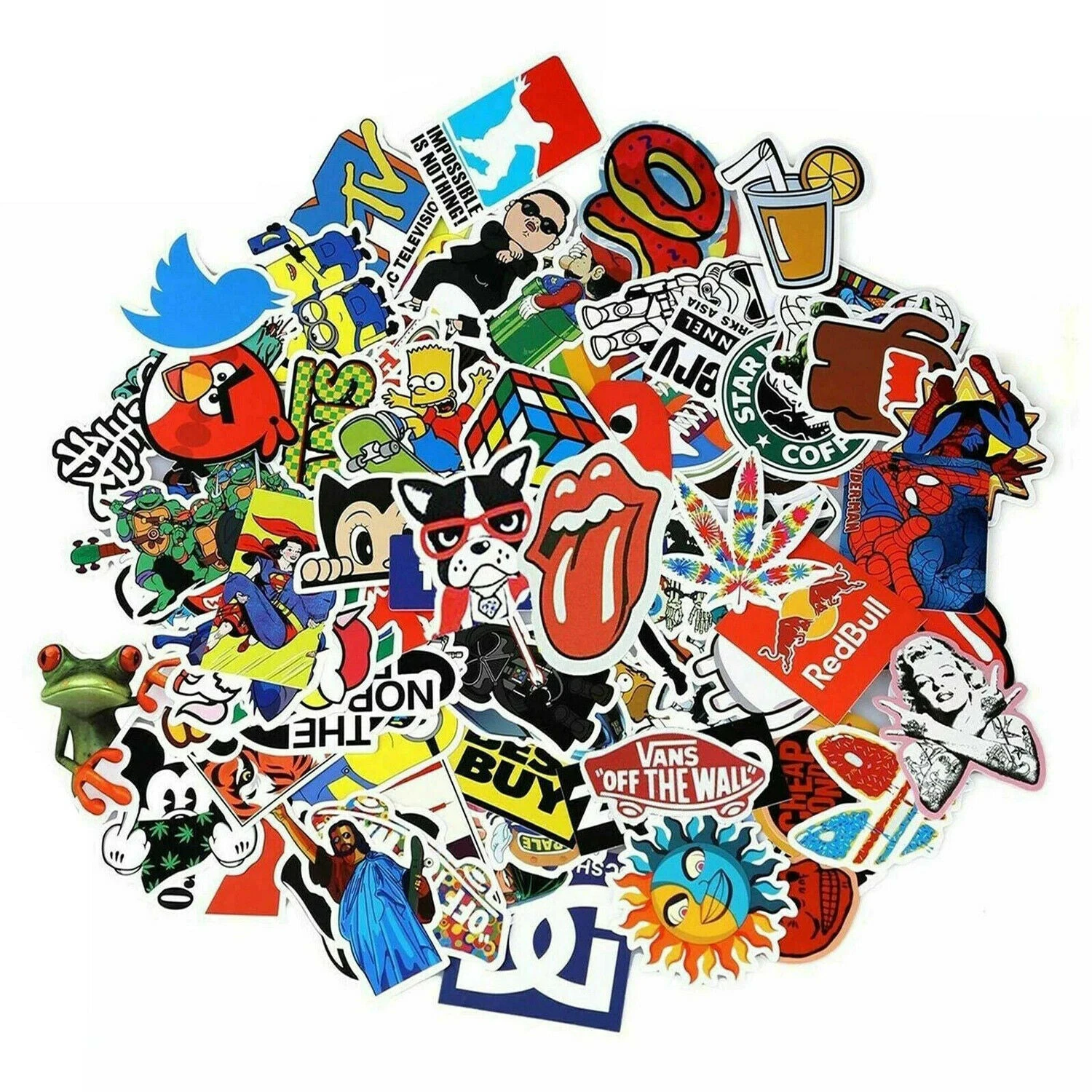 100 pieces Random Stickers