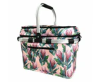 Picnic Basket For 4 Person Sachi Insulated Outdoor Cooler Storage Tote - Protea