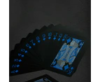 Poker Waterproof PVC Plastic Playing Cards Set Classic Magic Tricks Tool AZ - Blue