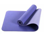 TPE Yoga Mat Non-Slip Gym Fitness Home Exercise Pilates Fit 183x61x0.6cm BLUE