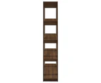 vidaXL Book Cabinet/Room Divider Brown Oak 100x30x160 cm