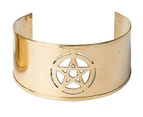 Pentacle Brass Cuff Bracelet Wrist Jewellery Gift