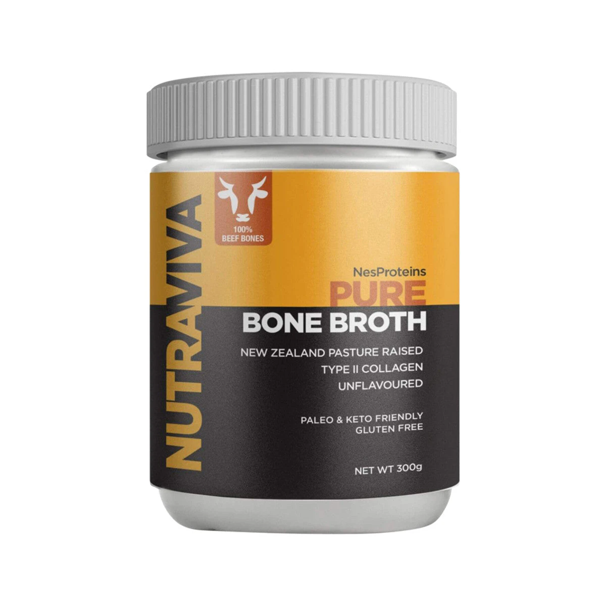 Nutraviva (NesProteins) Bone Broth Pure (Beef) Unflavoured 300g