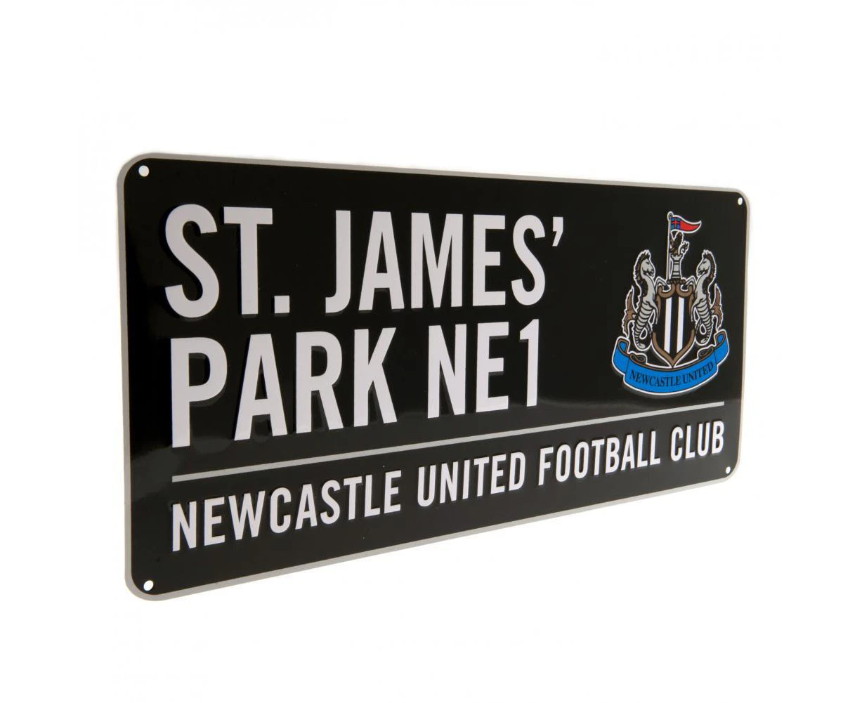 Newcastle United FC Street Sign (Black/White) - TA4537