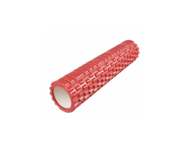 PHYSIO FOAM ROLLER YOGA PILATES EXERCISE BACK HOME GYM MASSAGE [Colour: RED] [size: 60cm]