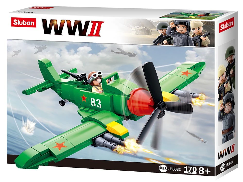 Sluban WWII IL-2 Stormovik Construction Set Toys 170pcs