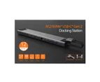 J5Create JCD552 M.2 NVMe USB-C Gen 2 Docking Station (Compatible with MacBook Pro and Air)