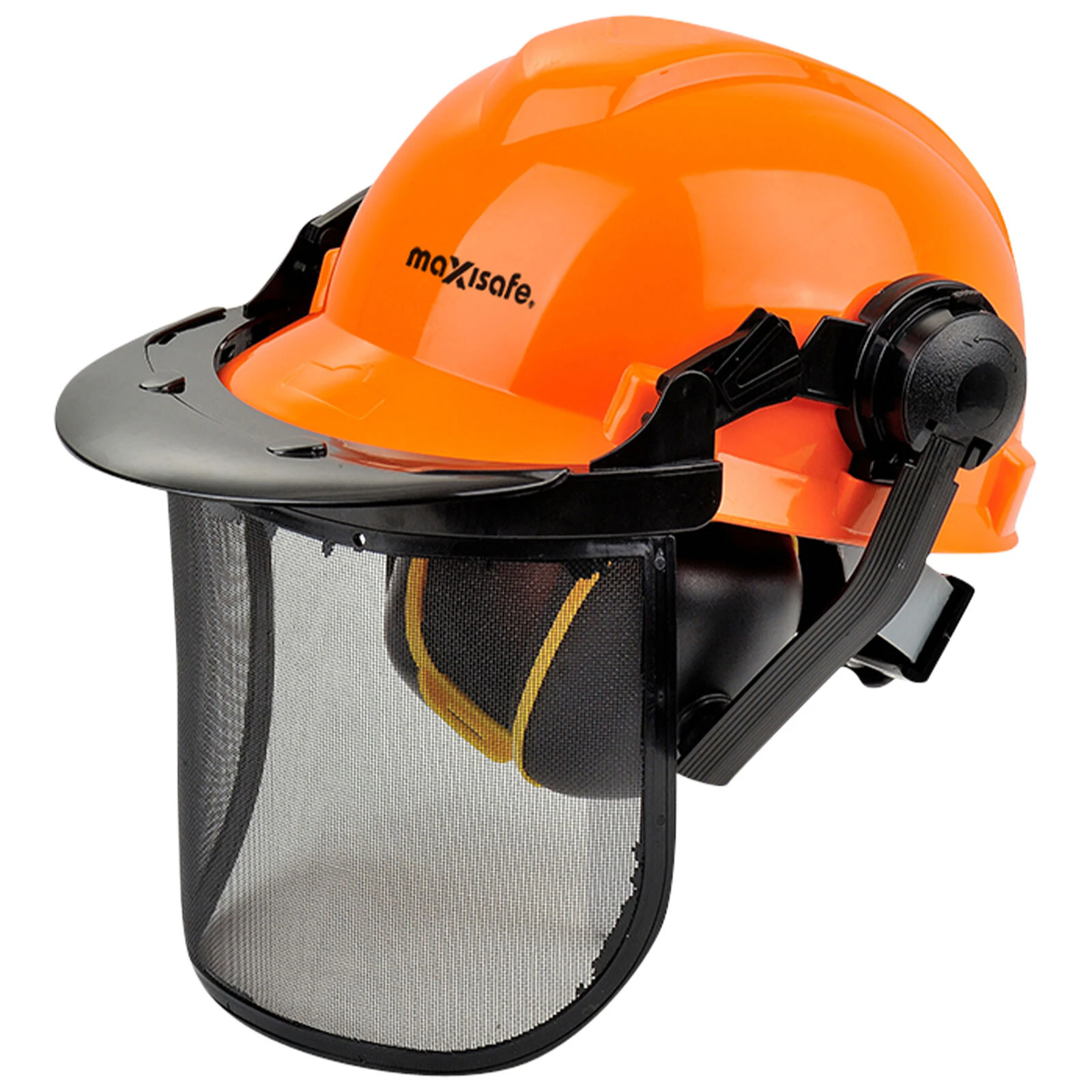 Maxisafe Forestry Hard Hat Kit with Mesh Visor and Ear Muffs