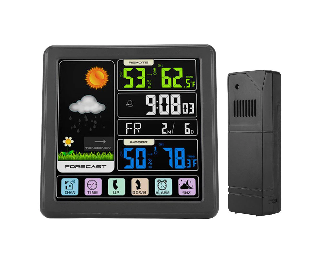 Digital Wireless Weather Station Sensor Indoor Outdoor Barometer Forecast USB