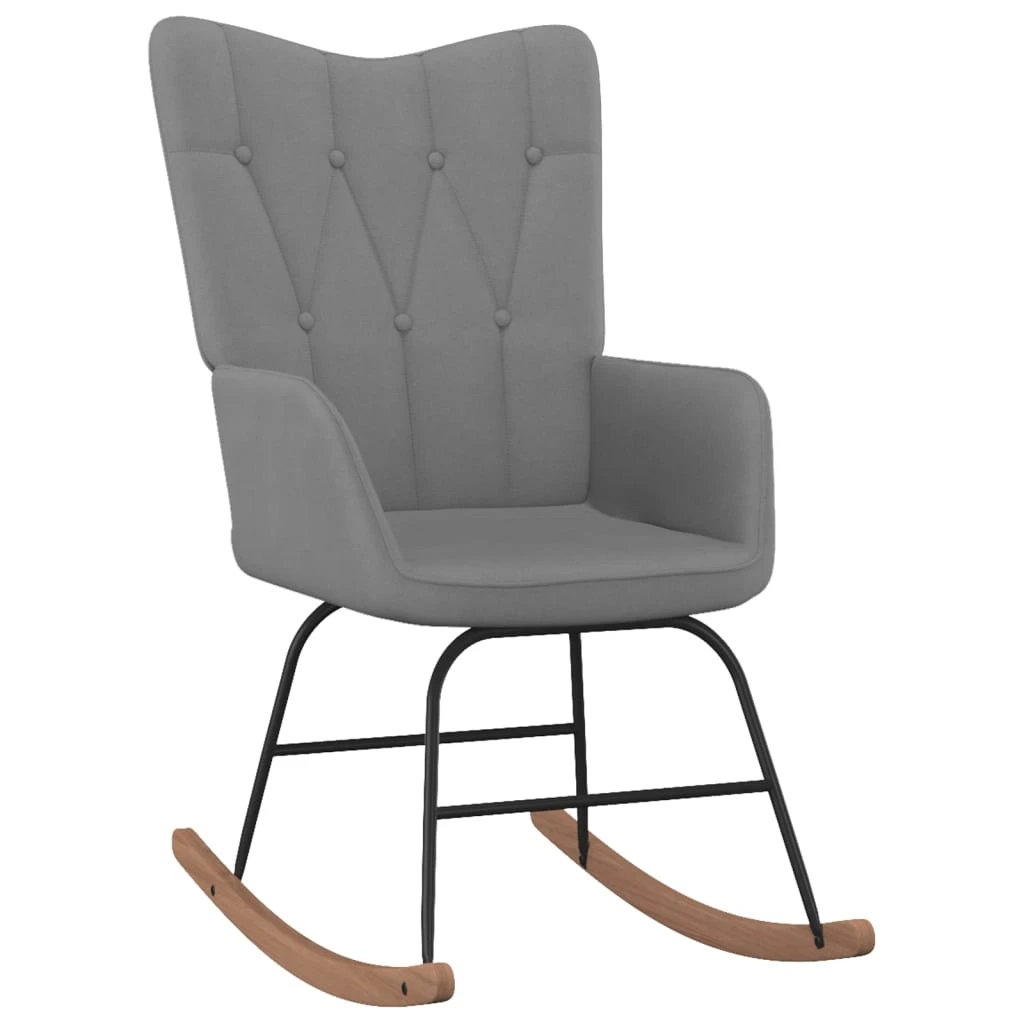 vidaXL Rocking Chair Dark Grey Fabric