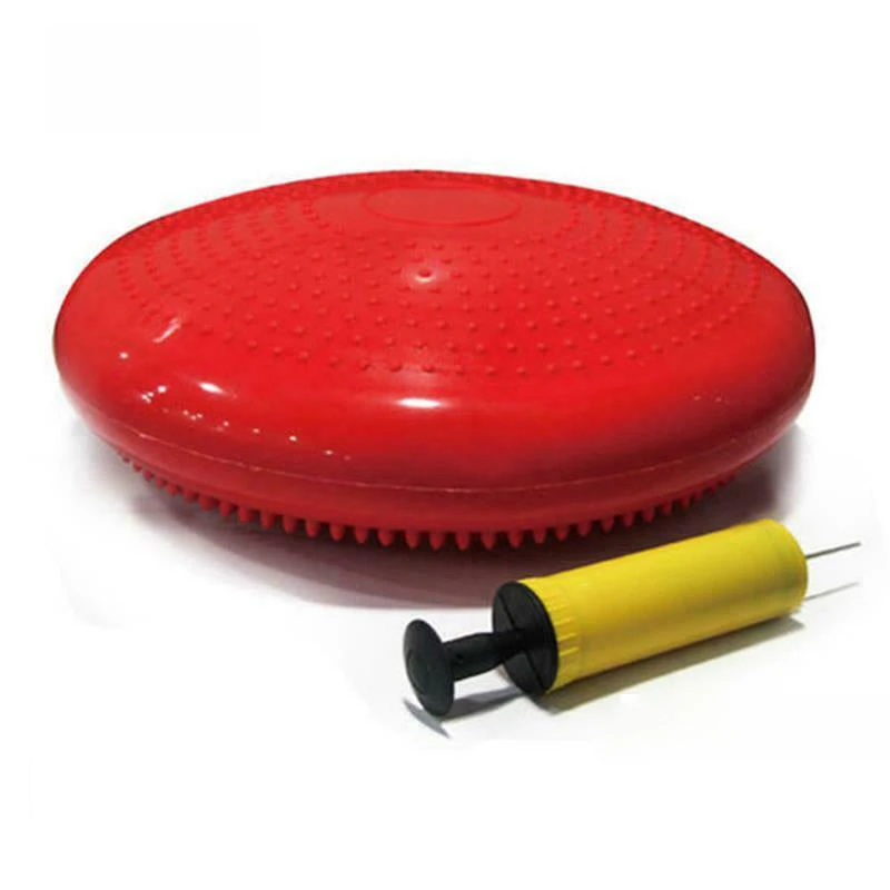 Balance Stability Cushion Wobble Air Disc Ankle Knee Strength Rehab Exercise - Cushion(RED)+Pump