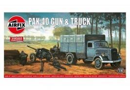 Airfix Plastic Model Kit Opel Blitz & Pak 40 Gun 1:76 - 58-02315V