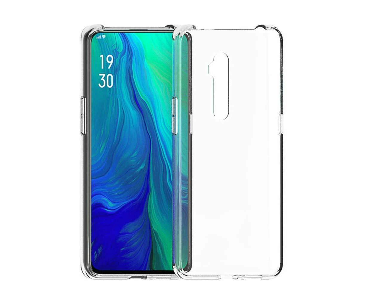 OPPO Reno Z Crystal Shock proof Flexible TPU Gel Rubber Soft Silicone Case - Clear