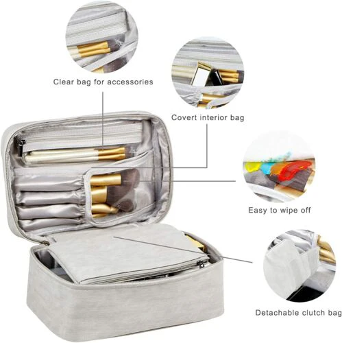 Women Makeup Bag cosmetic organiser travel portable toiletry Pouch Storage