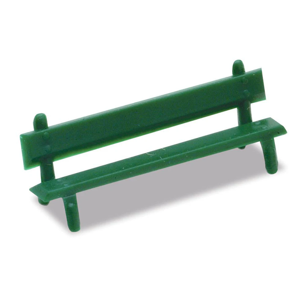 Peco OO/HO Platform Seats Green