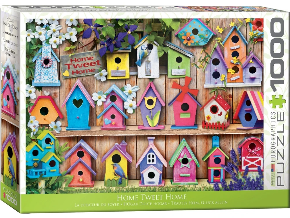 Eurographics Birdhouses Kid Toys Jigsaw Puzzle 1000 Pieces