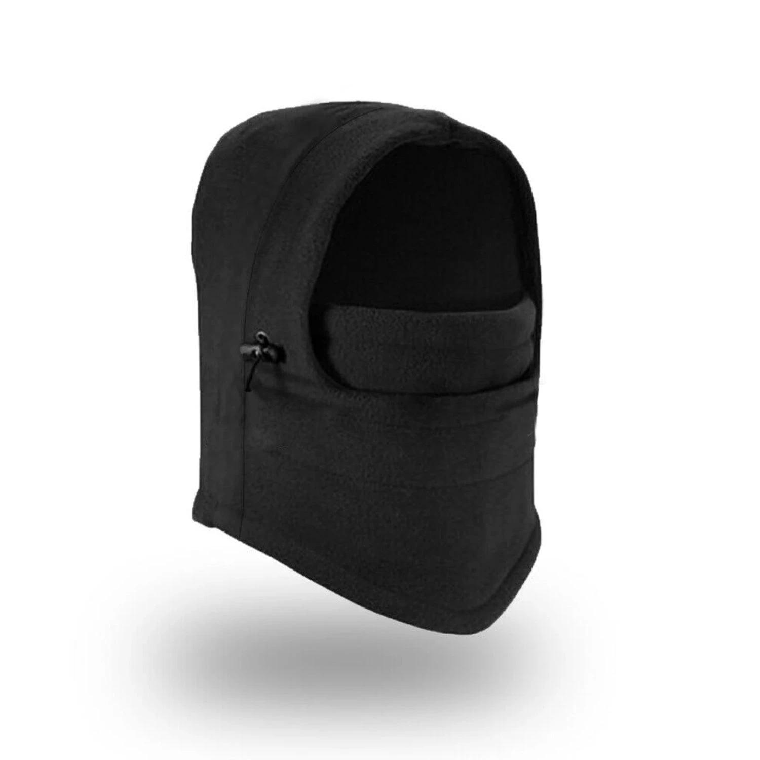 Unisex Fleece Thermal Sports Hat Winter Warm Ski Face Mask Balaclava Hood Hat - Black