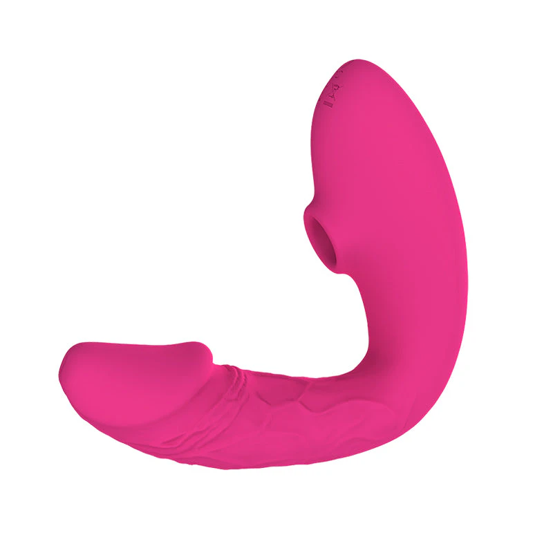 MOLE Clit Suction G-Spot Vibrator Dildo - Rose