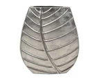 Ceramic Leaf Vase Metallic Wheat 40Cm