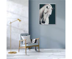Purity Horse Framed Canvas